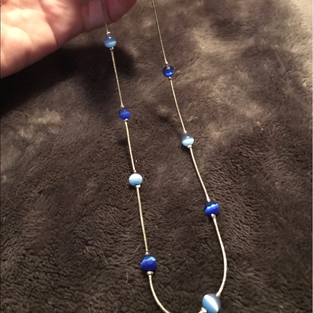 💍 🌈🌈Blue bead necklace🌈🌈