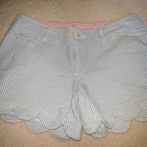 Lilly Pulitzer Seersucker Buttercup Shorts Size 4