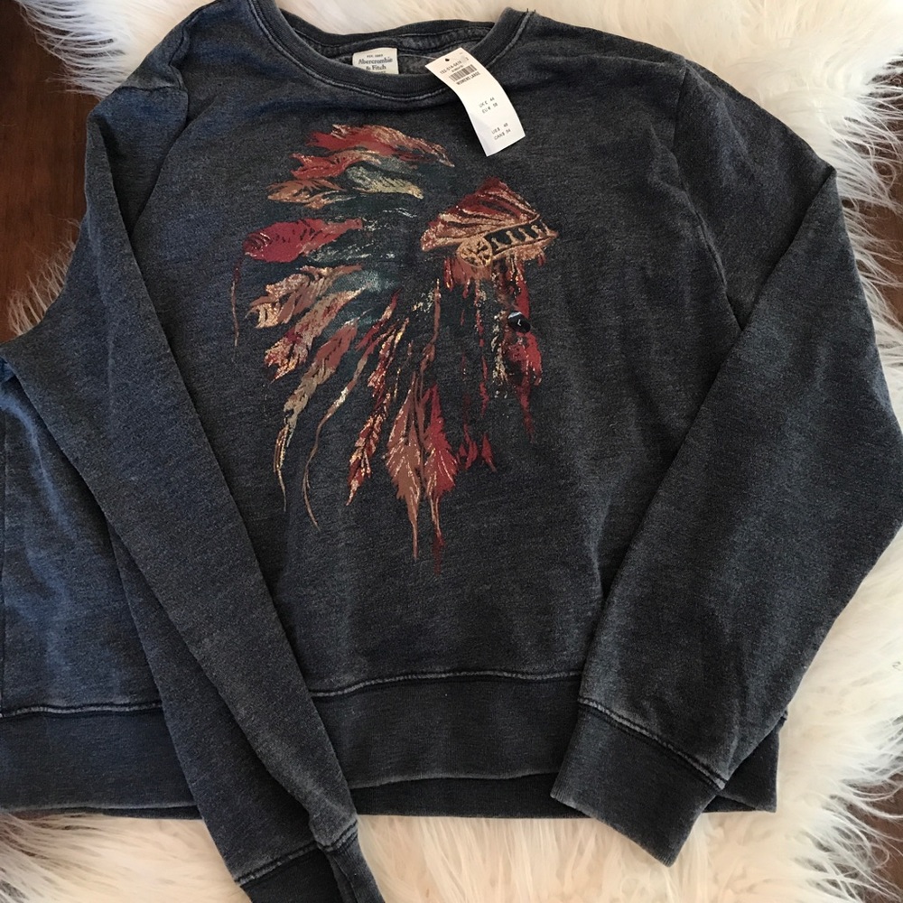 Abercrombie vintage grey sweatshirt