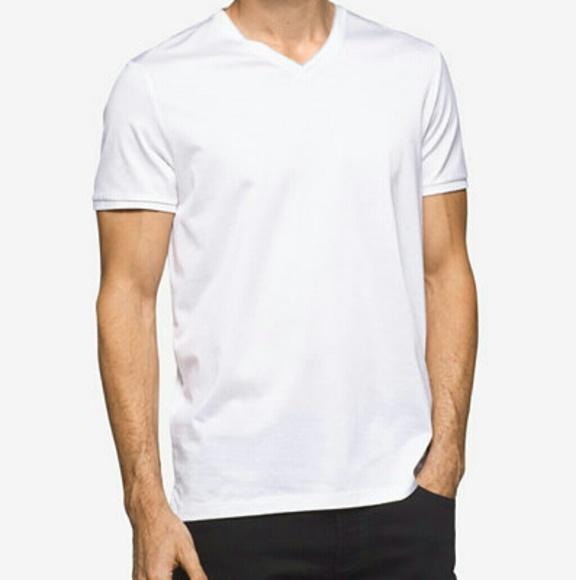 Calvin Klein Other - Calvin Klein Premium White V Neck Tee (Medium)