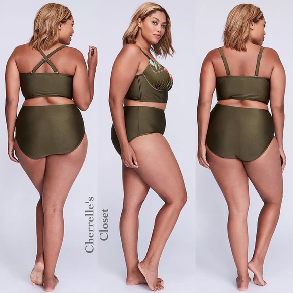 💔Sold! Lane Bryant Cacique Swimsuit Set Plus - Picture 2 of 3