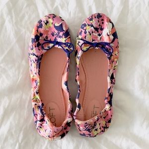 Loft Floral Pattern Ballet Flats