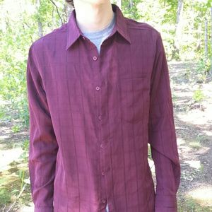Burgundy Button Up