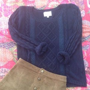 Navy blue sweater