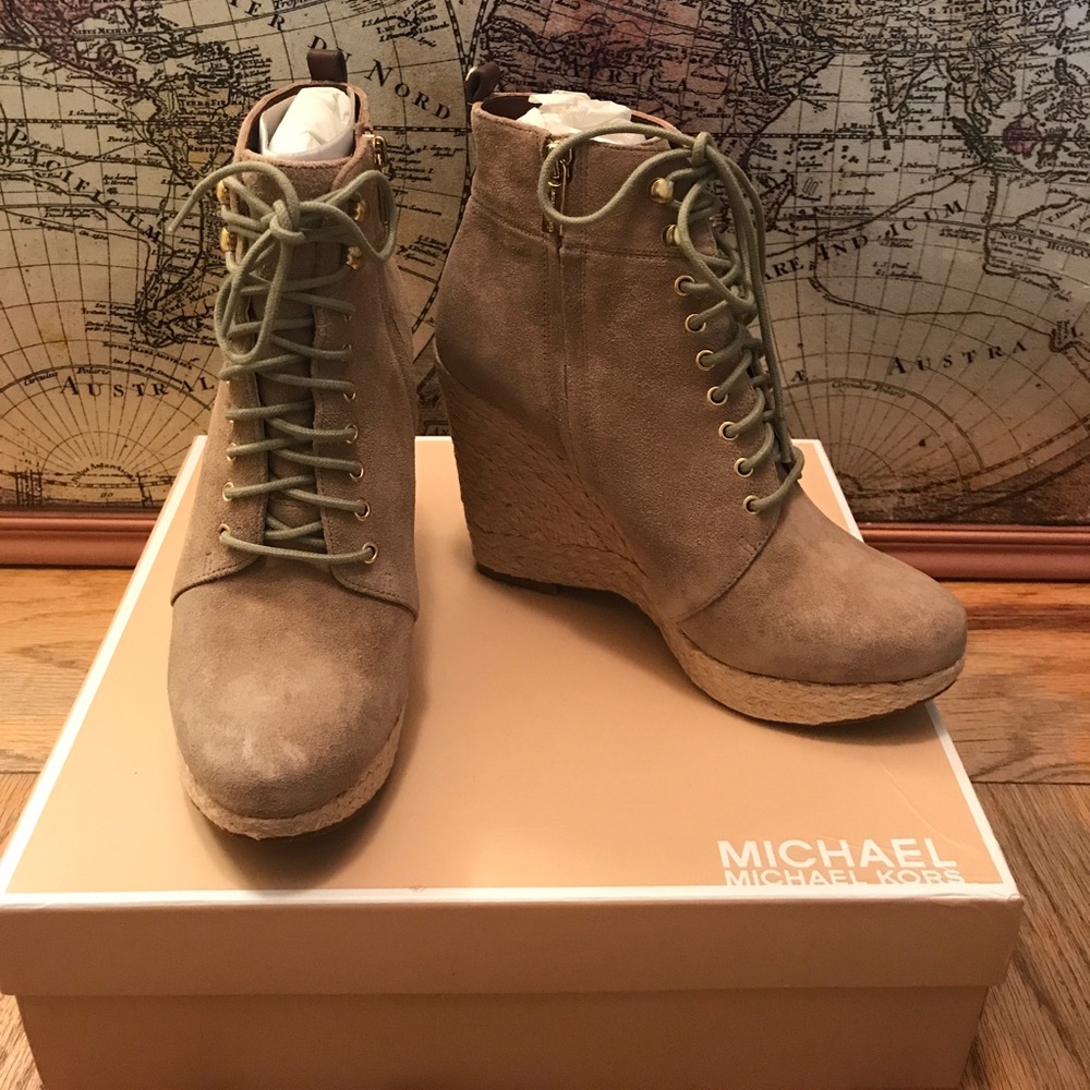 Michael kors jada ankle espadrille boots