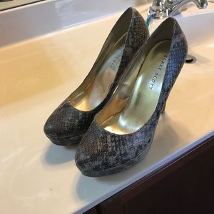 Blake Scott Snake Skin high heels
