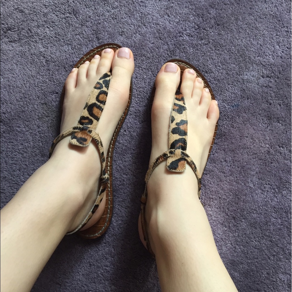 Sam Edelman leopard print sandals