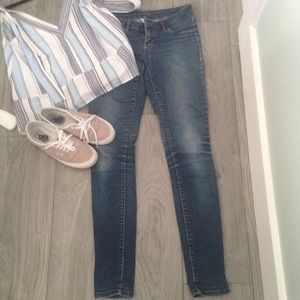 Billabong blue skinny jeans