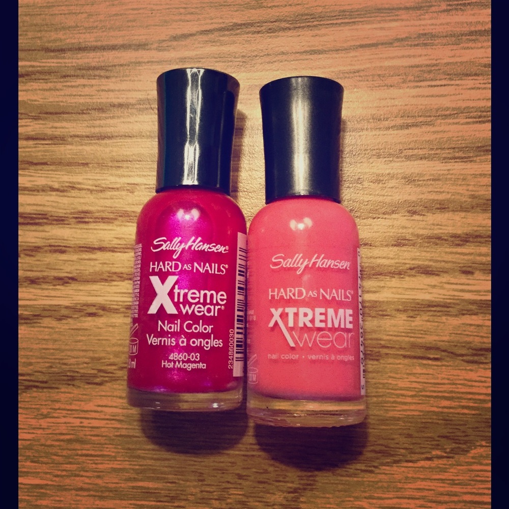 TWO Sally Hansen "Hard as Nails" Nail polishes*