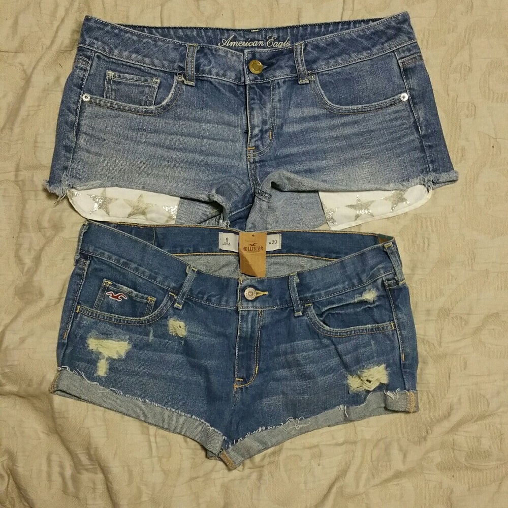 NWT Hollister denim,American Eagle denim shorts