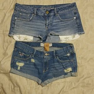 NWT Hollister denim,American Eagle denim shorts