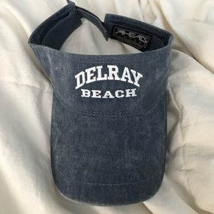 Blue Delray Beach adjustable visor