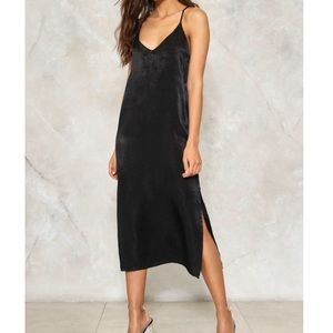 NWT Nasty Gal Satin Slip Dress