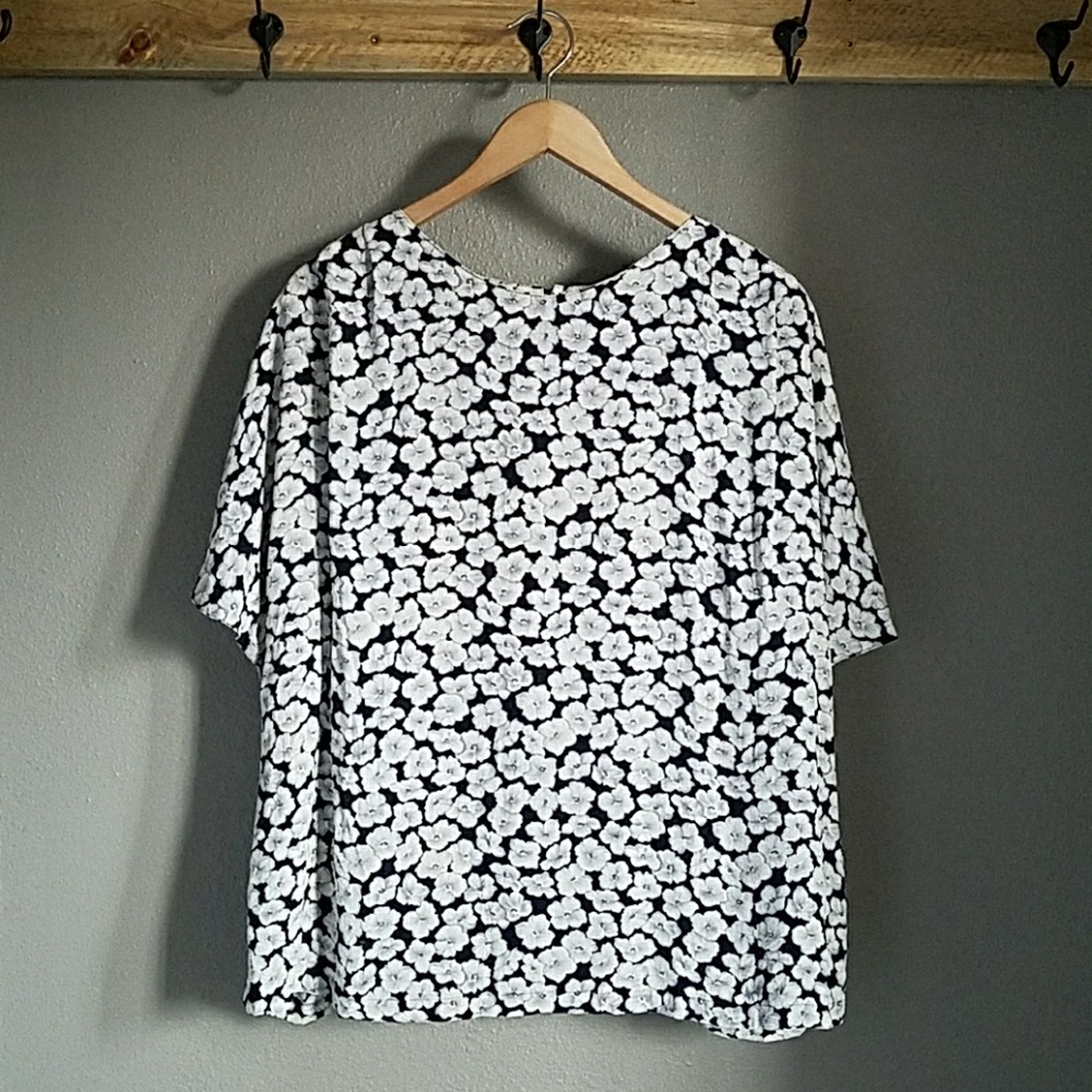 Vintage floral print blouse