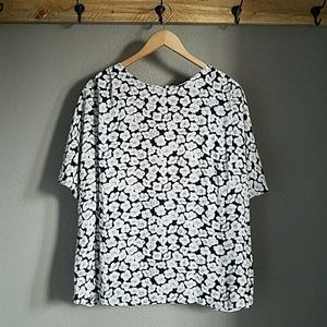 Vintage floral print blouse