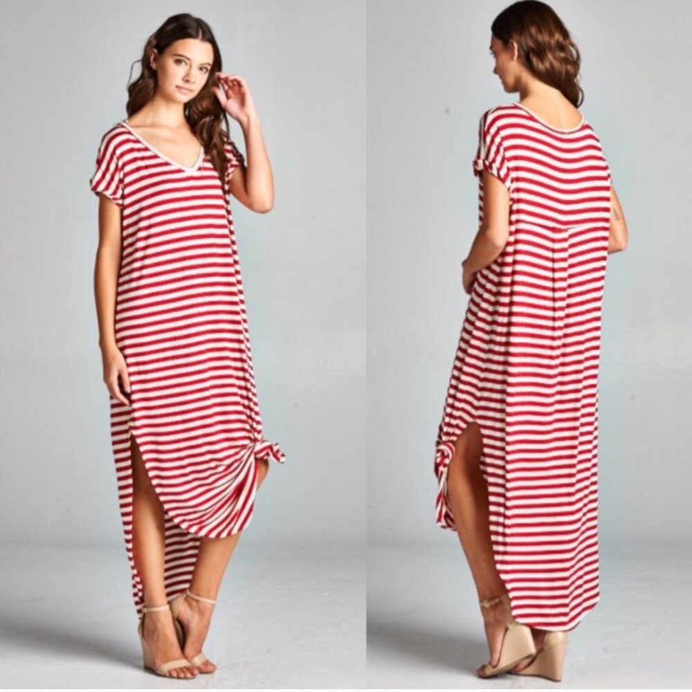 🌸RESTOCK🌸 NAVY TIE DYE Boho Casual Maxi Dress - Picture 6 of 6