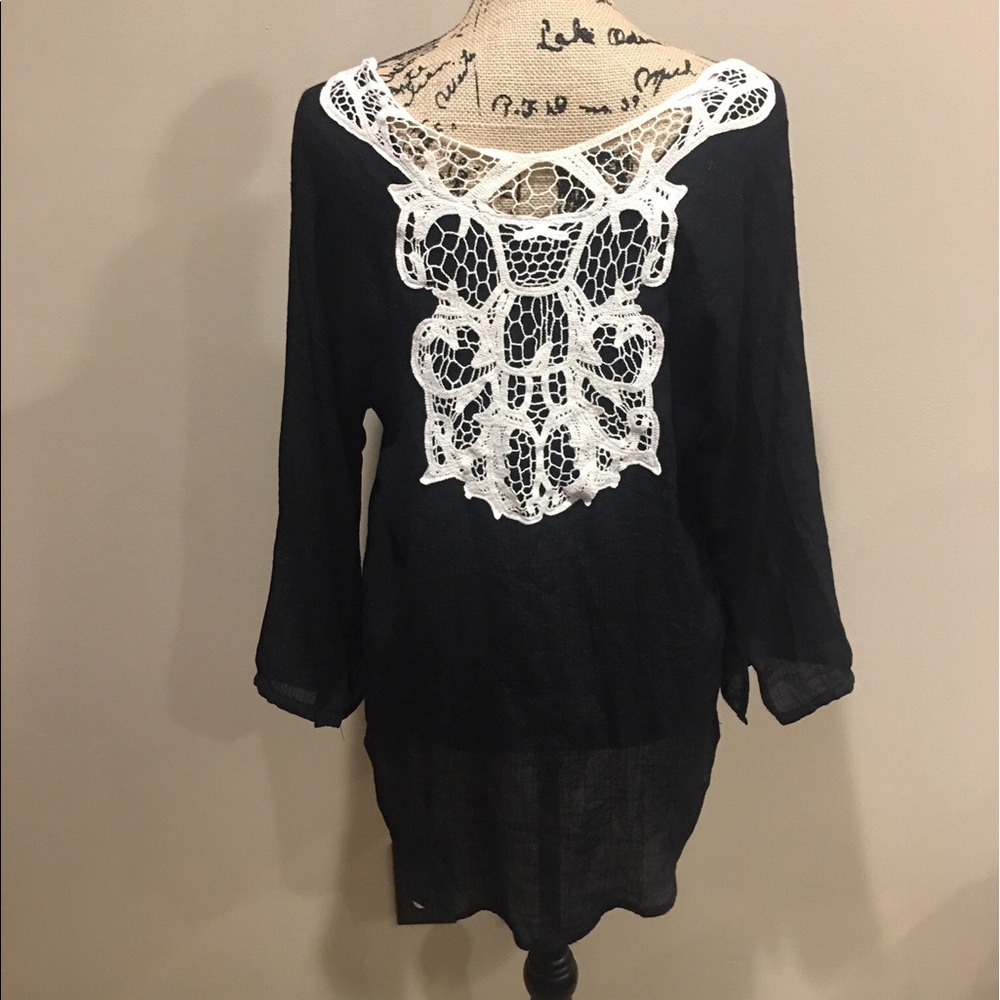 Black top, gorgeous back