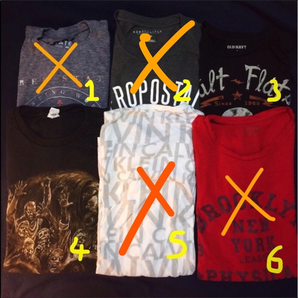 Men's t shirts size S and M