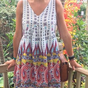 Summer Printed Pattern Paisley Tunic/Dress
