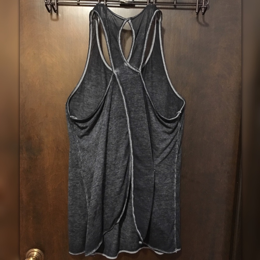 Mossimo split back yoga tank or swim cover.