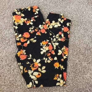 Lularoe OS Floral Leggings