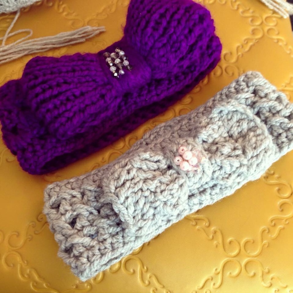Crochet headbands. More color available
