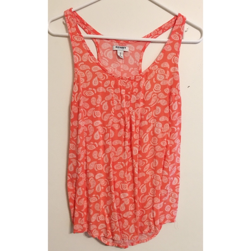 Old Navy coral tank top size Medium
