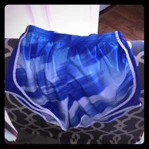 women's blue Nike shorts