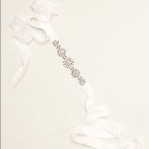 David's Bridal Beaded Organza Ribbon Sash