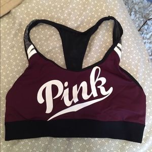 Pink Victoria's Secret sports bra