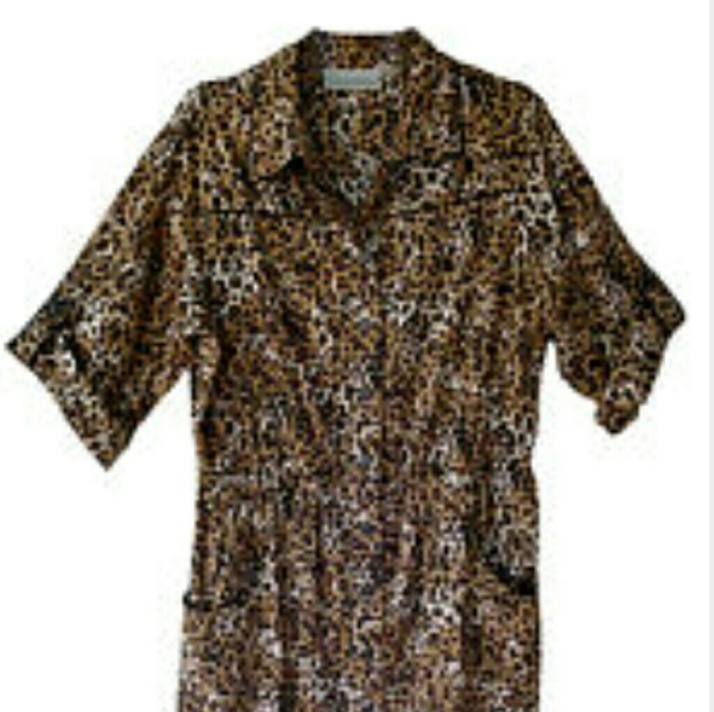 George Simonton leopard dress