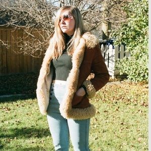 Xs vintage suede penny lane coat