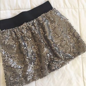 NWT Francesca's Sequin Skirt