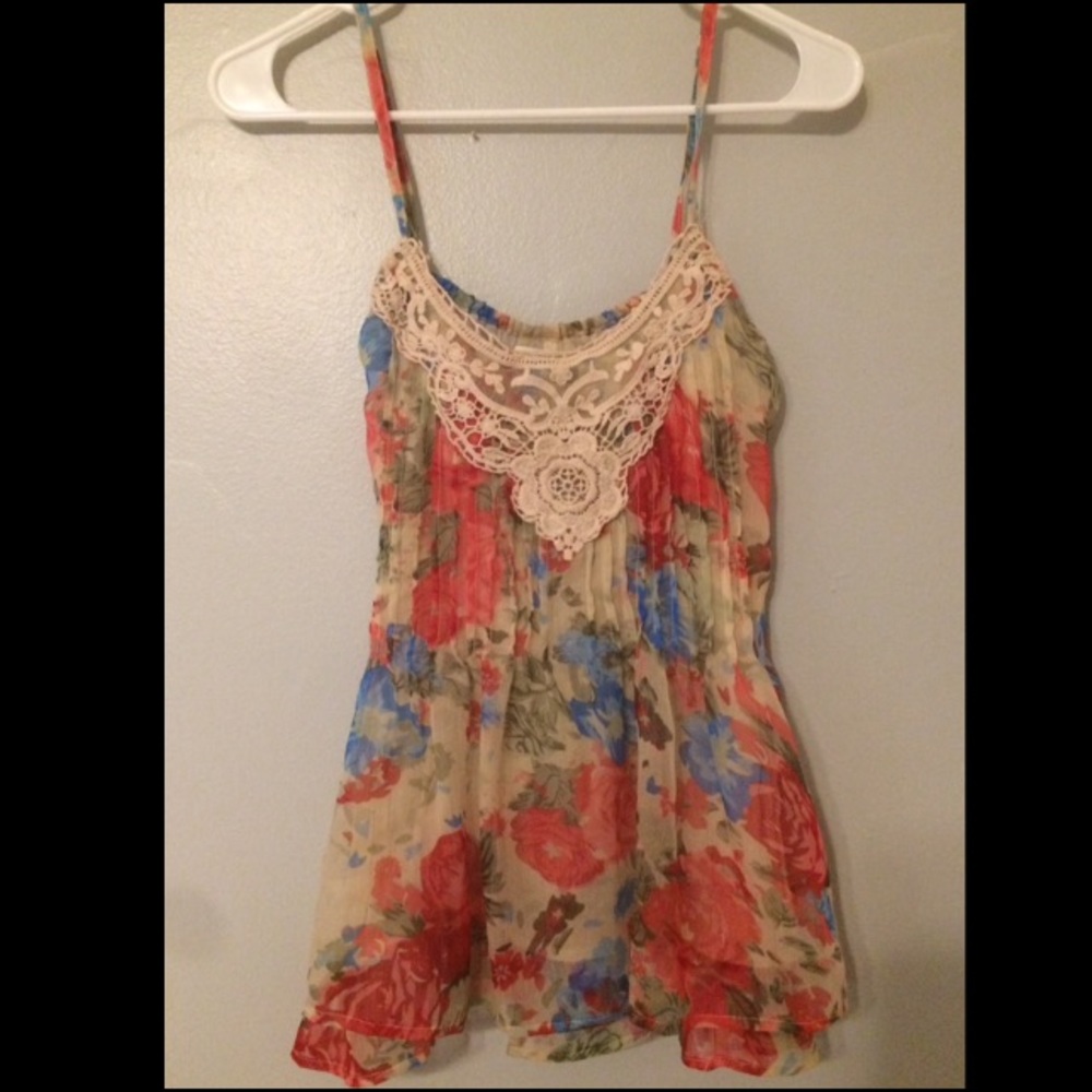 Floral Print Tank