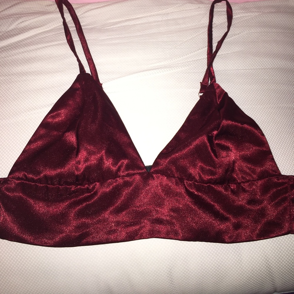 O-MIGHTY silk maroon bralett