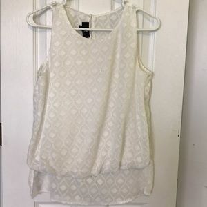White Tank Top Blouse