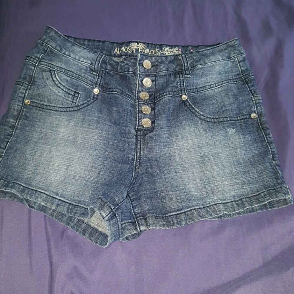 High waisted shorts.