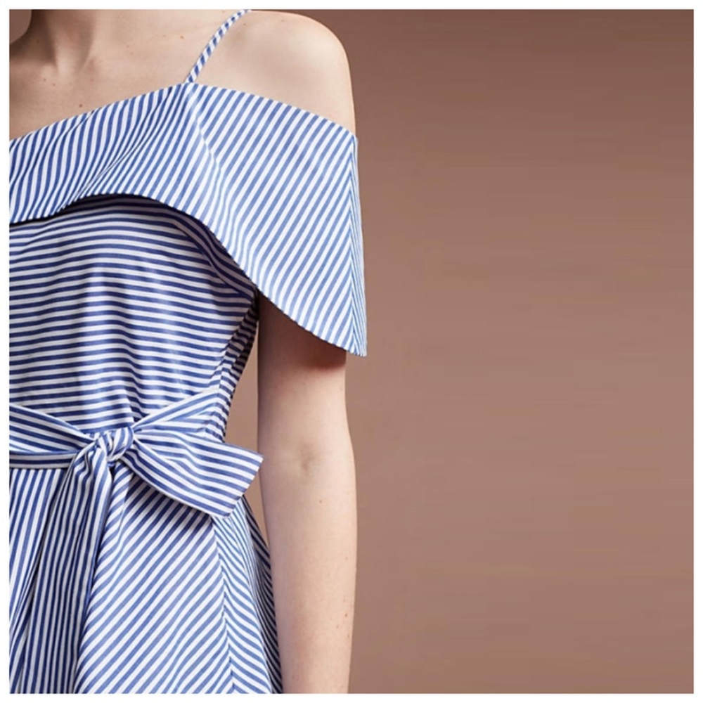 ‼️PRICE FIRM LAST CALL Stripe Off The Shoulder Top - Picture 4 of 5