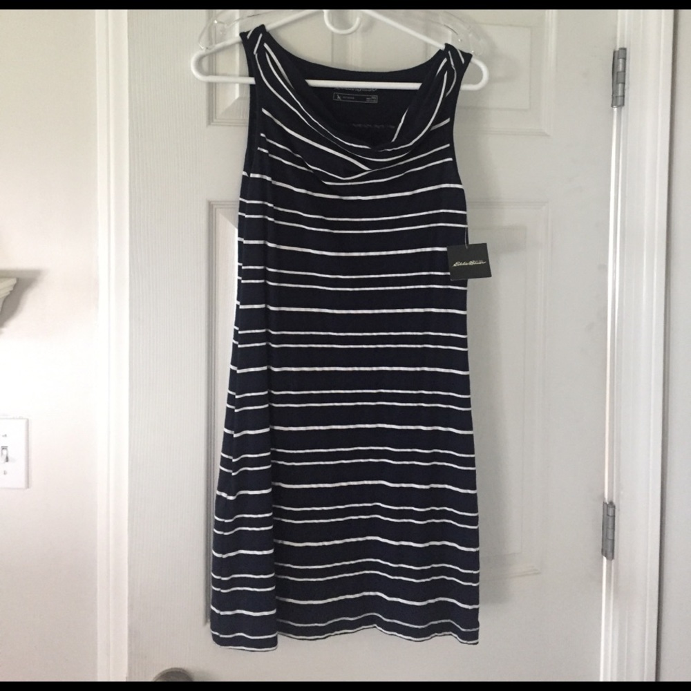 NEW Sleeveless Cotton Cowl Neck Dress