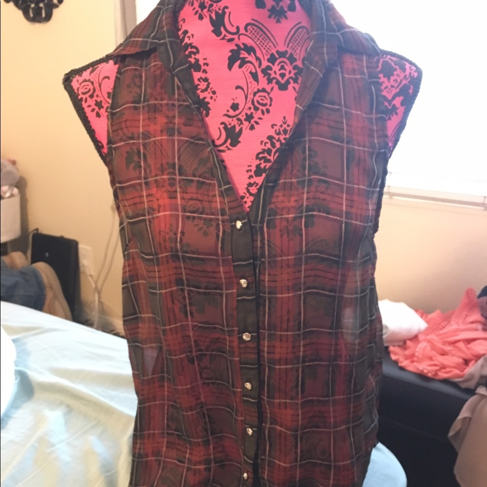 Plaid top
