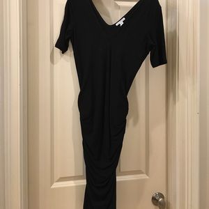 James Perse fitted black dress