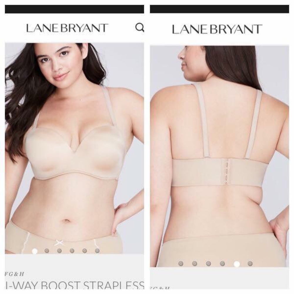 Cacique Strapless Pushup Multiway Bra 42D