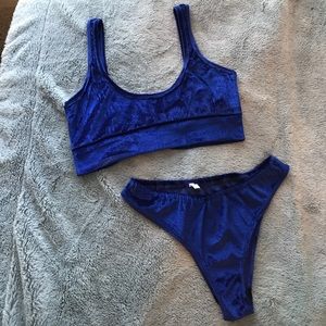 Blue Velvet Bikini