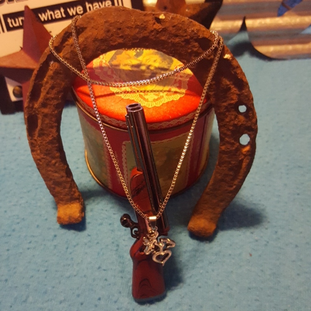 Buck and Doe LOVE necklace