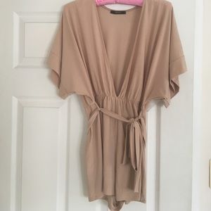 Tan Forever 21 Romper