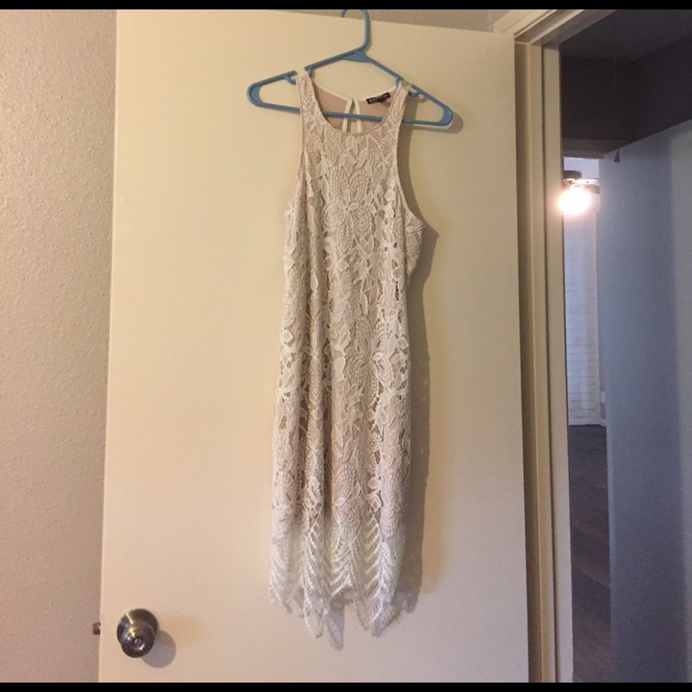 Express white lace dress