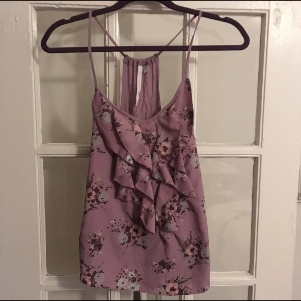 LC | Lauren Conrad Floral Sleeveless Top