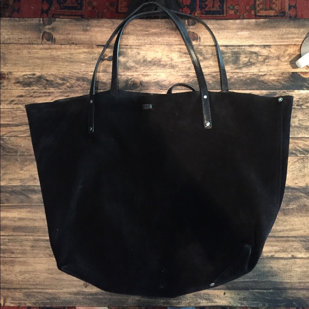 Tiffany suede leather reversible bag