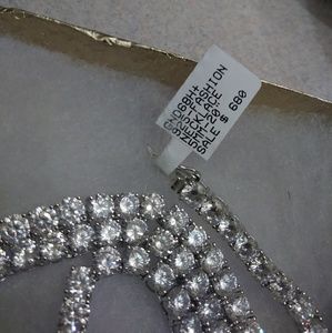 Diamond encrusted necklace