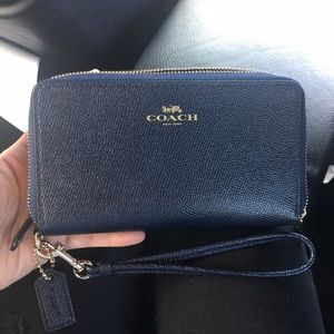 Coach Double Zip Wristlet